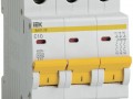 Выключатель автоматический модульный 3п C 10А 4.5кА ВА47-29 ИЭК MVA20-3-010-C