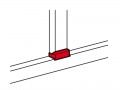 Отвод плоский для односекционных кабель-каналов DLP 35х80/105 50х80/150 Leg 010735