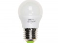 Лампа светодиодная PLED-ECO-G45 5Вт шар 4000К белый E27 400лм 220-240В JazzWay 4690601036988