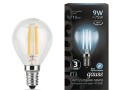 Лампа светодиодная Filament Шар E14 9Вт 4100К GAUSS 105801209