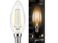 Лампа светодиодная Filament Свеча E14 7Вт 2700К GAUSS 103801107