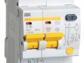 Выключатель автоматический дифференциального тока 2п C 10А 30мА тип AC 4.5кА АД-12 3.5мод. ИЭК MAD10